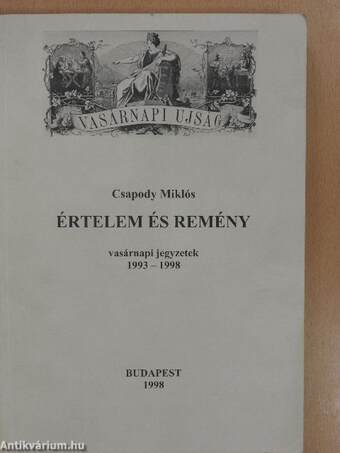 Értelem és remény (dedikált példány)