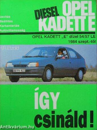 Opel Kadett "E" dízel 54/57 LE 1984. szept.-től