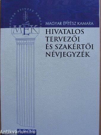 Hivatalos tervezői és szakértői névjegyzék 1999.