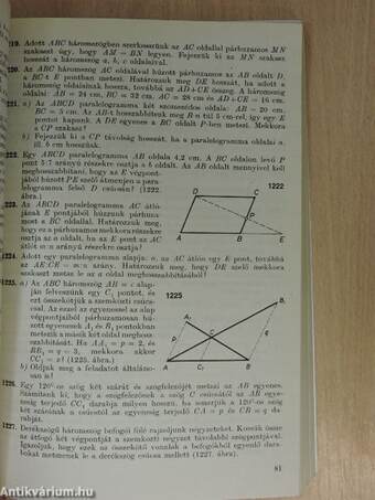 Geometriai feladatok gyűjteménye I.