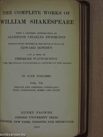 The complete works of William Shakespeare I., III., VI., VII., IX. (nem teljes sorozat)