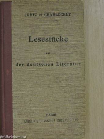 Lesestücke aus der deutschen Literatur