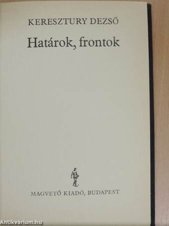 Határok, frontok