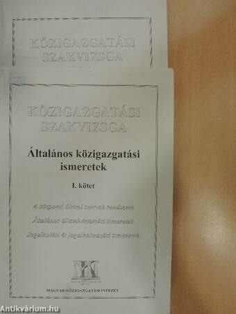 Általános közigazgatási ismeretek I-II.