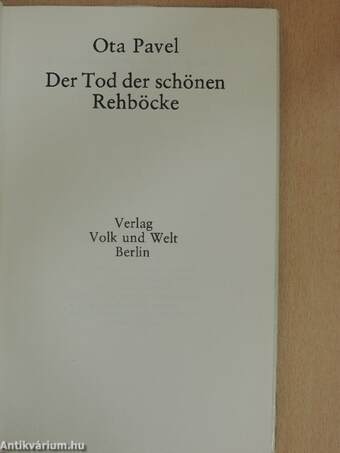 Der Tod der schönen Rehböcke