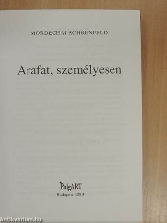 Arafat, személyesen