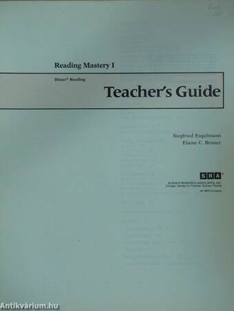 Reading Mastery I. - Teacher's Guide