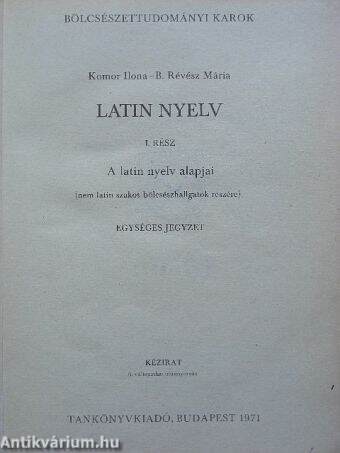 Latin nyelv