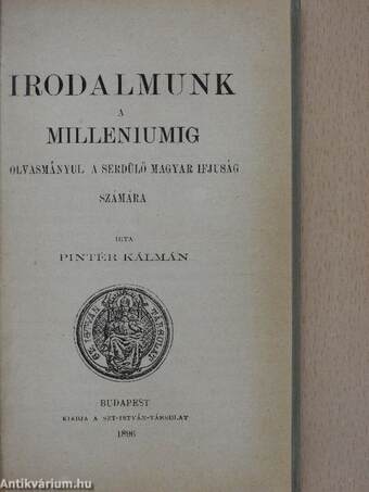 Irodalmunk a milleniumig