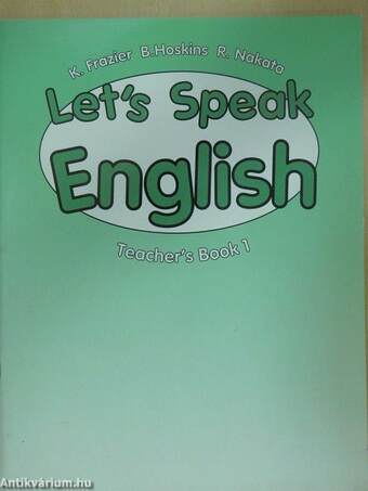 Let's Speak English - Teacher's Book 1.