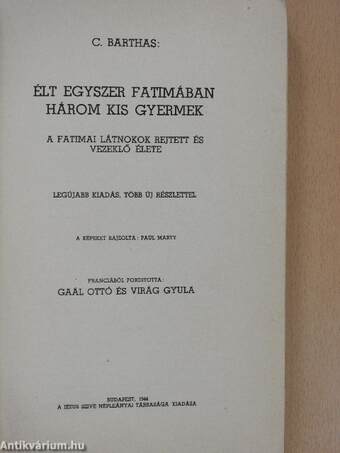 Élt egyszer Fatimában három kis gyermek