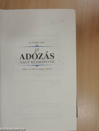 Az adózás nagy kézikönyve 2010