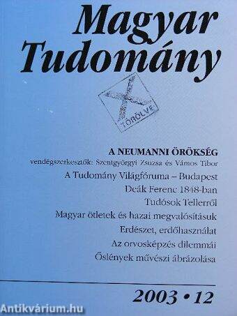 Magyar Tudomány 2003. december