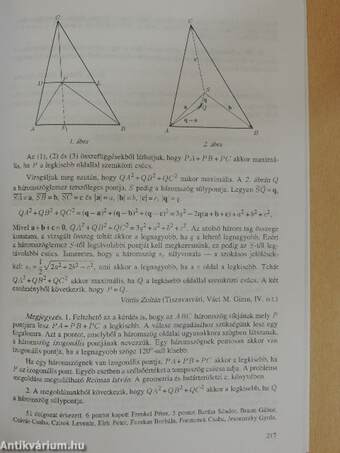 Középiskolai matematikai és fizikai lapok 1996. április