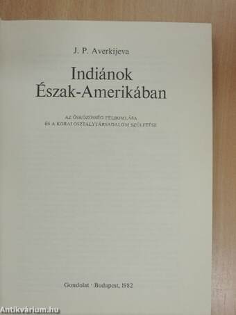 Indiánok Észak-Amerikában