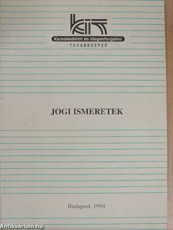 Jogi ismeretek