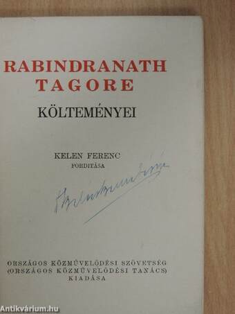 Rabindranath Tagore költeményei