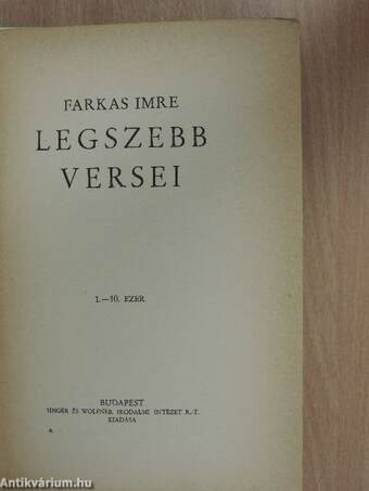 Farkas Imre legszebb versei