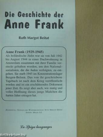 Die Geschichte der Anne Frank