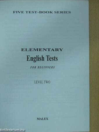 Elementary English Tests for beginners Level 2