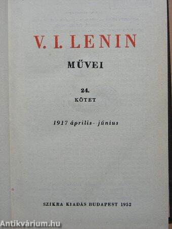 V. I. Lenin művei 24.