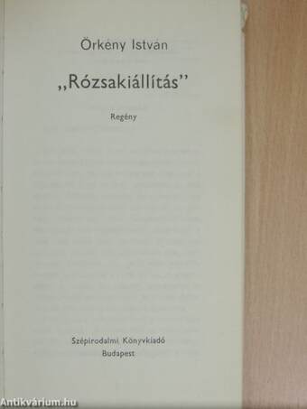 "Rózsakiállítás"