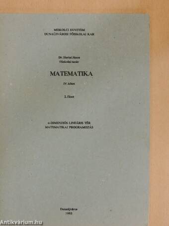 Matematika IV/2.
