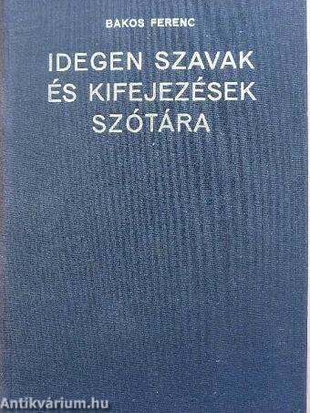 Idegen szavak és kifejezések szótára