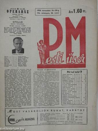 Pesti Műsor 1958. november 14-20-ig