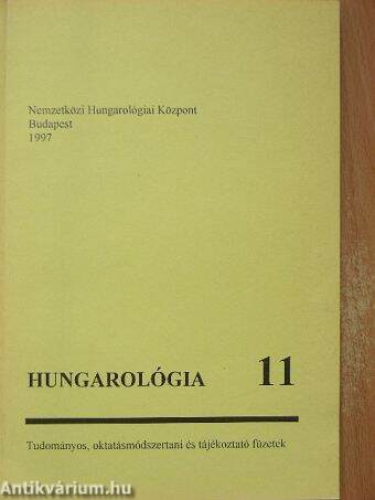 Hungarológia 11.