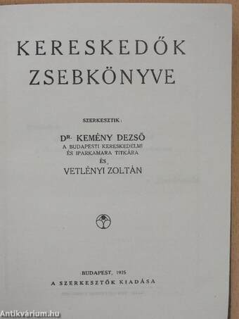 Kereskedők zsebkönyve