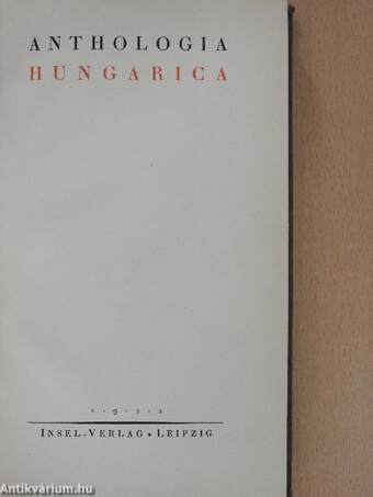 Anthologia Hungarica