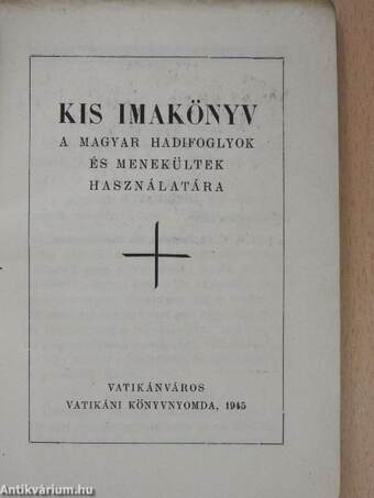 Kis imakönyv