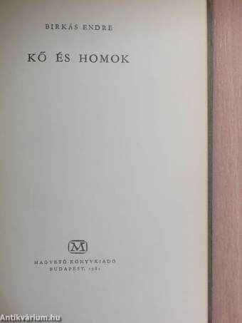 Kő és homok