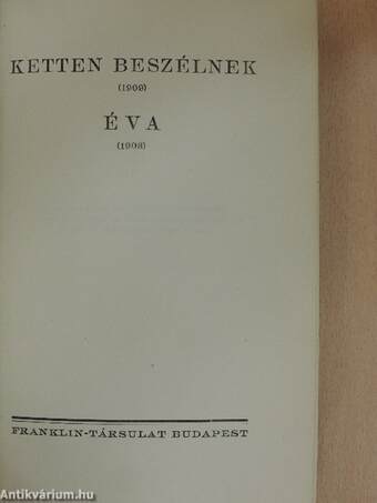 Ketten beszélnek/Éva