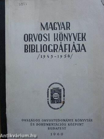 Magyar orvosi könyvek bibliográfiája