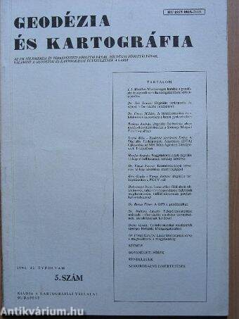 Geodézia és kartográfia 1990/5.