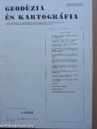 Geodézia és kartográfia 1990/4.