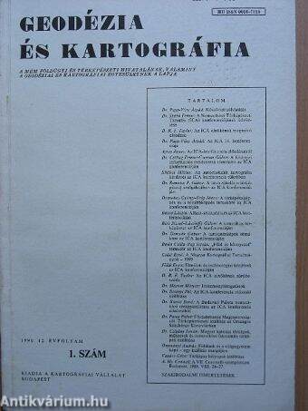 Geodézia és kartográfia 1990/1.