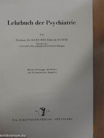 Lehrbuch der Psychiatrie