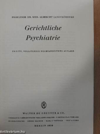 Gerichtliche Psychiatrie