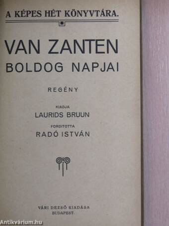 Van Zanten boldog napjai