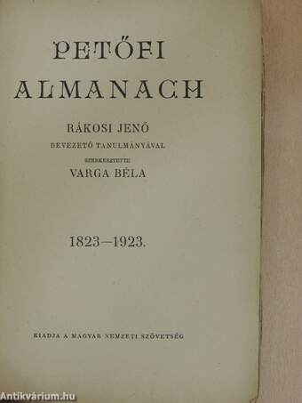 Petőfi almanach