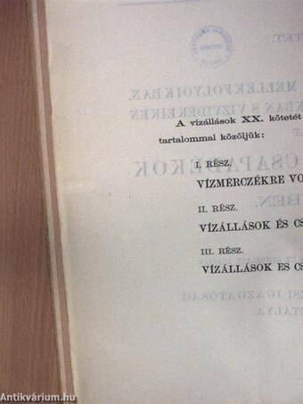 A Dunában, Tiszában és mellékfolyóikban, a Balaton és Fertő tavakban s vízvidékeiken észlelt vízállások és csapadékok 1905. évben