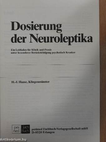 Dosierung der Neuroleptika