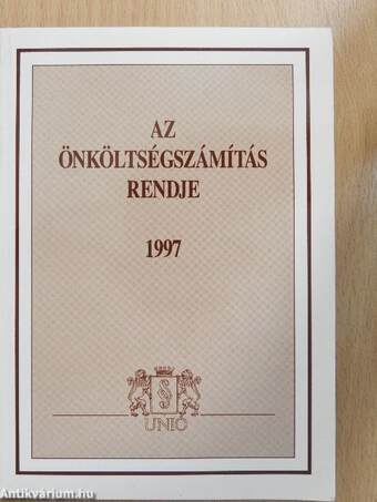 Az önköltségszámítás rendje 1997.