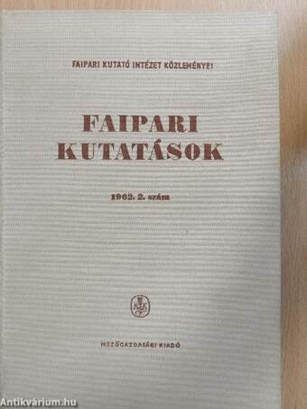 Faipari kutatások 1962/2.