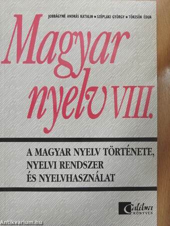 Magyar nyelv VIII.