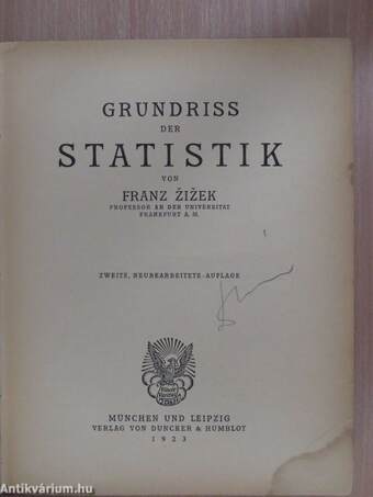 Grundriss der Statistik