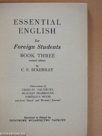 Essential English for Foreign Students Book 3.